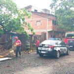 temporal-en-posadas:-se-inundo-una-vivienda-en-la-chacra-82-tras-el-desborde-de-drenajes