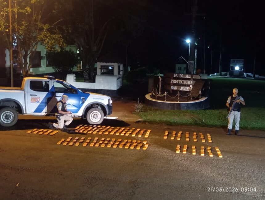 misiones-|-prefectura-secuestro-mas-de-94-kilos-de-droga-en-san-javier