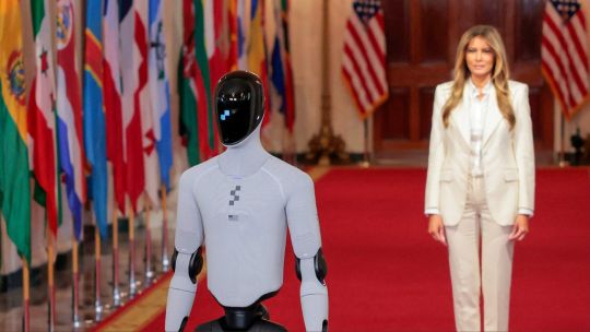 melania-trump-presento-a-figure-03-en-la-casa-blanca-y-marco-el-debut-de-la-robotica-humanoide