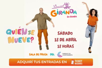 ticket-misiones-|-el-duo-de-musica-infantil-giranda-presenta-su-nuevo-album-«¿quien-se-mueve?»-en-el-parque-del-conocimiento