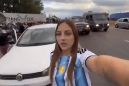una-influencer-se-grabo-durante-un-saqueo-a-un-camion-de-aceite-de-oliva