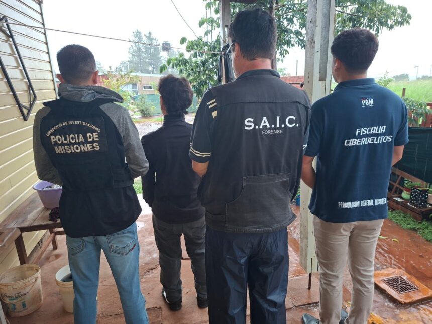 realizaron-un-allanamiento-en-el-barrio-itaembe-guazu-y-detuvieron-a-un-joven-por-presunta-distribucion-de-material-de-abuso-infantil-tras-reportes-internacionales