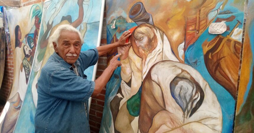 murio-a-los-99-anos-melchor-peredo-garcia,-uno-de-los-ultimos-representantes-del-muralismo-mexicano