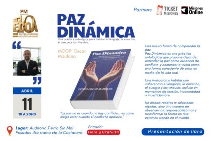 este-sabado-oscar-maidana-presentara-su-primer-libro-«paz-dinamica»-en-el-auditorio-tierra-sin-mal