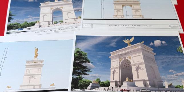 la-administracion-trump-devoile-los-planes-de-un-gran-arco-en-washington,-inspirado-en-el-arco-de-triunfo-en-paris