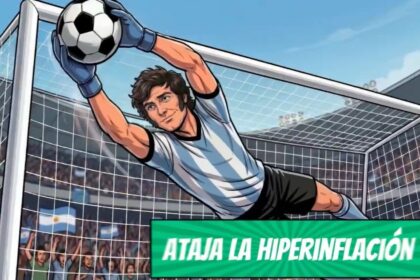 el-video-de-milei-como-un-jugador-de-futbol-animado-que-mete-goles-economicos-y-se-compara-con-maradona