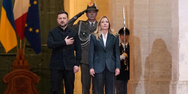 en-directo,-guerra-en-ucrania:-volodymyr-zelensky-est-arrive-a-rome-pour-des-pourparlers-avec-giorgia-meloni