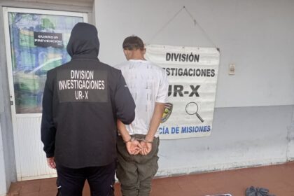 garupa-|-detuvieron-a-un-hombre-que-se-hacia-pasar-por-cortador-de-pasto:-llevaba-un-arma-de-fuego-y-un-machete