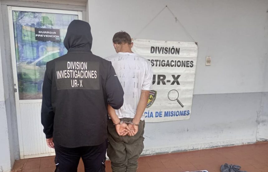 garupa-|-detuvieron-a-un-hombre-que-se-hacia-pasar-por-cortador-de-pasto:-llevaba-un-arma-de-fuego-y-un-machete