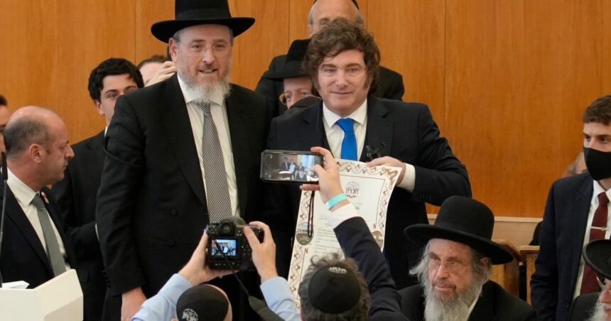 milei-en-israel:-recibio-tres-distinciones-y-se-reunio-con-el-presidente-herzog