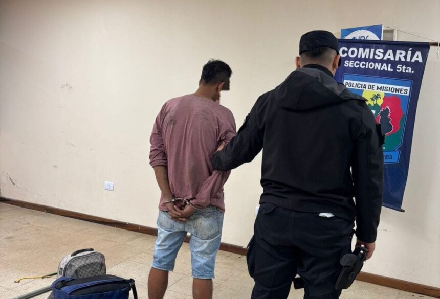 posadas:-fue-detenido-en-plena-fuga-tras-robar-herramientas-de-un-taller