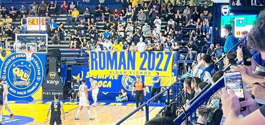 una-bandera-agito-la-politica-en-boca:-“roman-2027”-y-el-primer-guino-a-la-reeleccion-de-riquelme