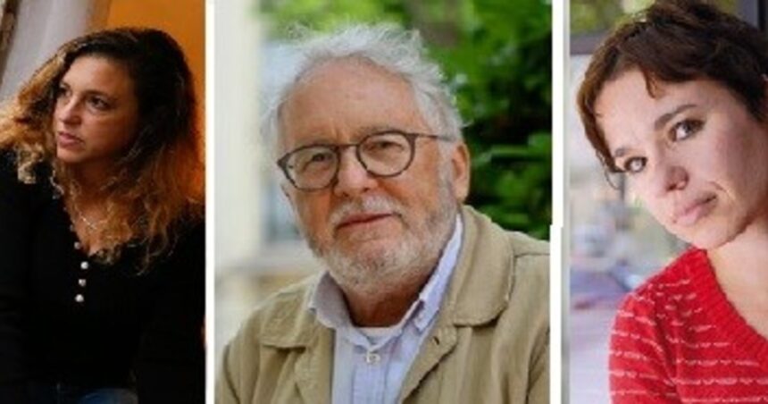 hector-abad-faciolince,-ariana-harwicz-y-betina-gonzalez,-el-jurado-del-premio-clarin-novela