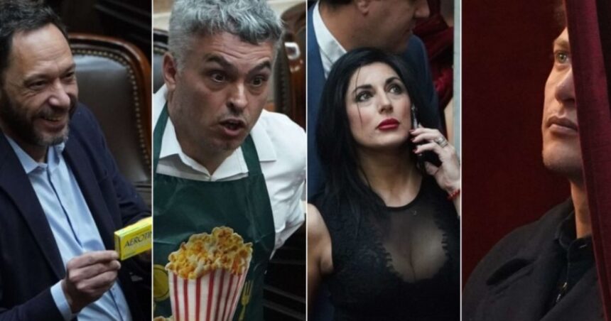 un-antialergico,-“cara-de-marmol”,-pochoclos-en-el-recinto,-fotos-libertarias-y-el-“dia-del-noqui”,-postales-de-la-sesion-con-adorni-en-diputados
