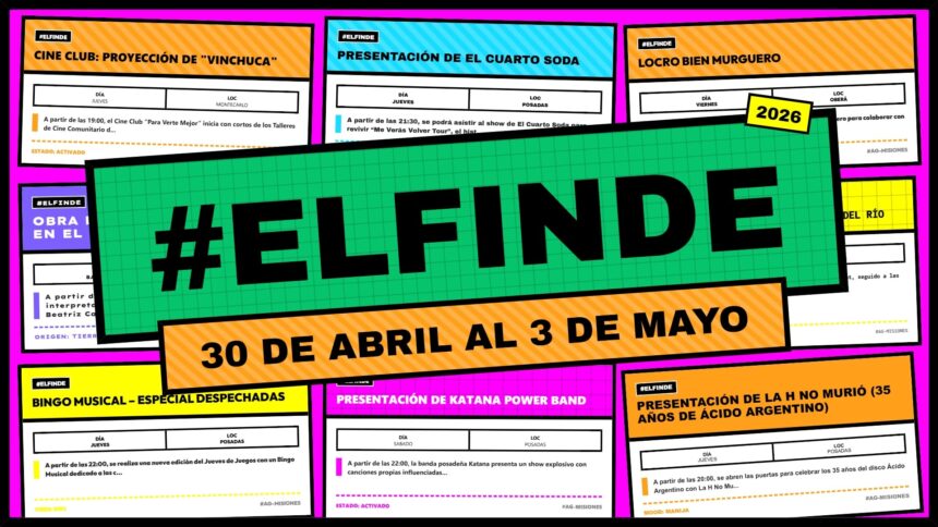 agenda-de-#elfinde-|-mira-lo-que-podes-hacer-este-fin-de-semana-en-misiones