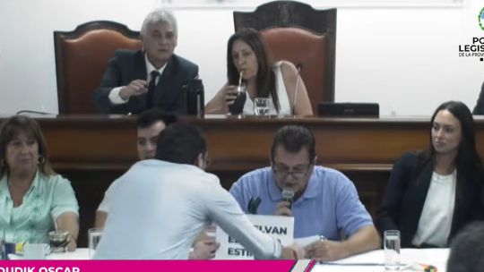 escandalo-en-la-legislatura:-interpelacion-a-dudik-termino-sin-quorum-tras-cruces-y-un-cartel-que-volo-por-el-recinto