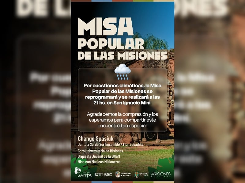 semana-santa-|-por-cuestiones-climaticas,-se-aplazo-el-horario-de-inicio-de-la-misa-popular-de-las-misiones-en-san-ignacio 