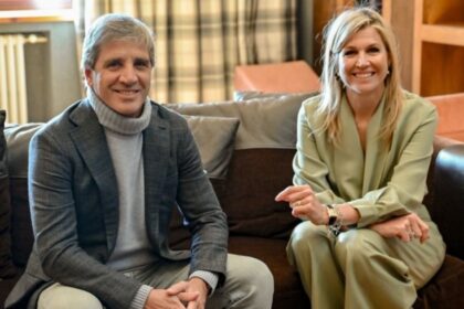luis-caputo-se-reunio-con-maxima-zorreguieta,-de-visita-a-en-la-argentina-para-participar-del-foro-llao-llao