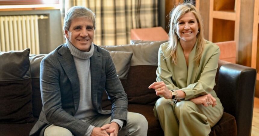 luis-caputo-se-reunio-con-maxima-zorreguieta,-de-visita-a-en-la-argentina-para-participar-del-foro-llao-llao