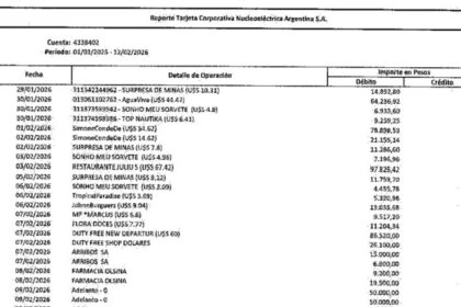 free-shop,-hoteles-de-lujo-y-millones-en-efectivo:-el-informe-de-adorni-revelo-los-gastos-millonarios-de-una-empresa-del-estado