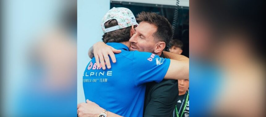 “tenia-ganas-de-saludarlo”:-messi-visito-a-franco-colapinto-en-el-gp-de-miami-y-se-subio-al-auto-de-kimi-antonelli