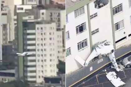 brasil:-una-avioneta-se-estrello-contra-un-edificio-en-belo-horizonte-y-dos-personas-murieron