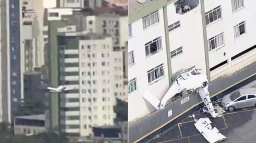 brasil:-una-avioneta-se-estrello-contra-un-edificio-en-belo-horizonte-y-dos-personas-murieron