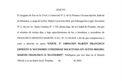 el-juzgado-de-paz-en-lo-civil-y-comercial-no-2-cita-a-herederos-y-acreedores-de-francisco-ernesto-martin