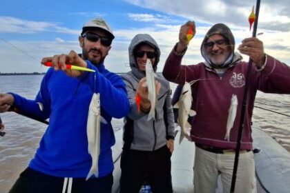 tremenda-pesca-en-quilmes:-el-rio-de-la-plata-mostro-todo-su-potencial