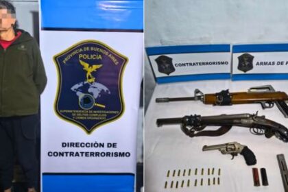 detuvieron-en-la-plata-a-un-acusado-de-ataques-antisemitas:-hallaron-armas-y-bombas-molotov-en-su-casa
