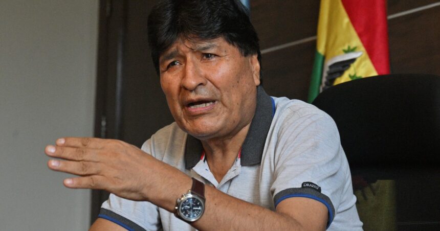 evo-morales-acuso-a-javier-milei-de-enviar-aviones-y-material-antidisturbios-contra-las-protestas-en-bolivia:-“la-derecha-se-ayuda-para-reprimir”