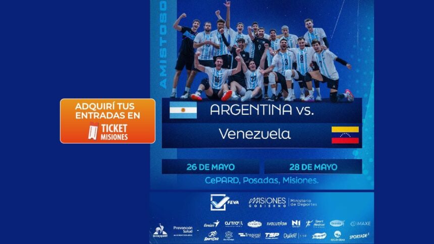 ticket-misiones-|-horario-confirmado-para-el-voley-internacional:-argentina-y-venezuela-se-enfrentan-en-el-cepard-y-no-te-podes-quedar-afuera