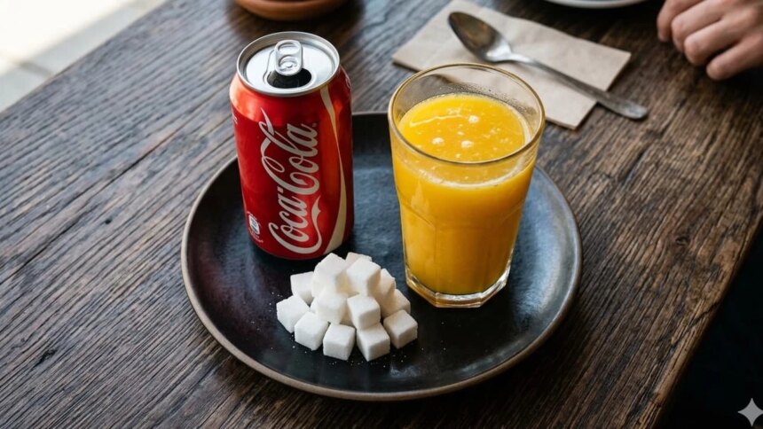 la-falsa-promesa-del-exprimido:-por-que-un-vaso-de-jugo-de-naranja-tiene-la-misma-cantidad-de-azucar-que-una-coca-cola
