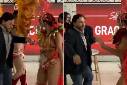 puro-samba:-el-insolito-baile-del-gobernador-gustavo-saenz-tras-anunciar-nuevos-vuelos-entre-salta-y-rio-de-janeiro