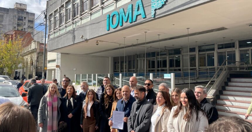 en-medio-de-los-reclamos-a-kicillof-desde-el-garrahan,-legisladores-libertarios-se-presentaron-en-el-ioma-para-exigir-informacion-sobre-la-deuda-provincial