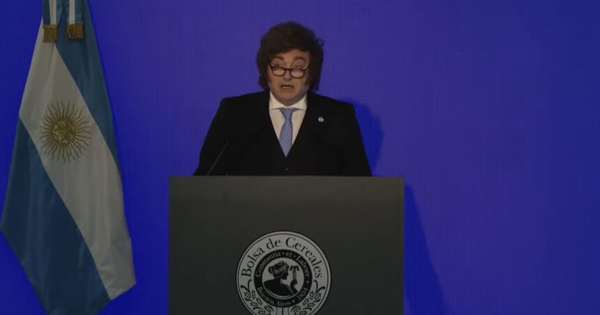 javier-milei-anuncio-una-baja-de-retenciones-para-la-soja,-el-trigo-y-la-cebada:-“se-termina-el-calvario-de-que-el-funcionamiento-del-pais-dependa-del-agro”