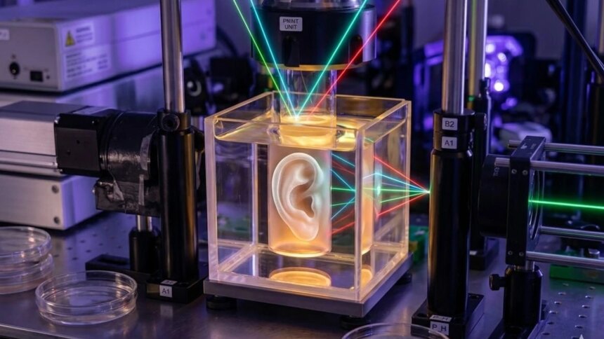 revolucion-medica:-investigadores-suizos-logran-imprimir-una-oreja-humana-con-luz-en-solo-unos-segundos
