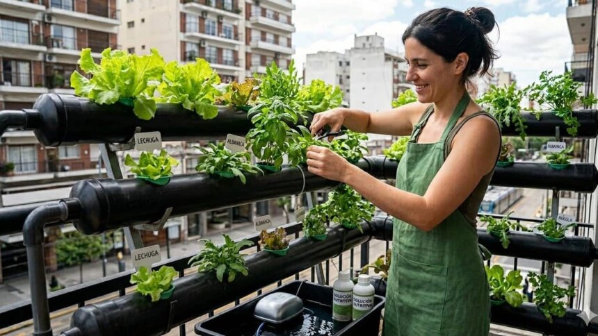 revolucion-verde-en-el-balcon:-que-es-la-hidroponia-y-como-armar-una-huerta-sin-tierra-en-casa