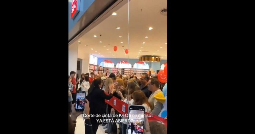 locura-por-el-nuevo-local-de-miniso-en-el-dot-baires-shopping:-cuadras-de-cola-y-un-mensaje-ironico-de-javier-milei