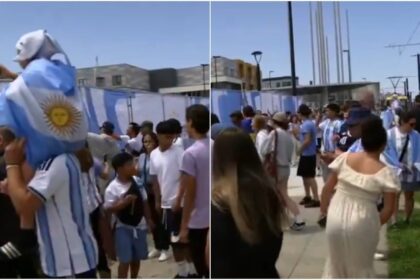 la-seleccion-argentina-ya-esta-en-estados-unidos:-asi-fue-el-emotivo-recibimiento-de-los-hinchas-en-el-hotel