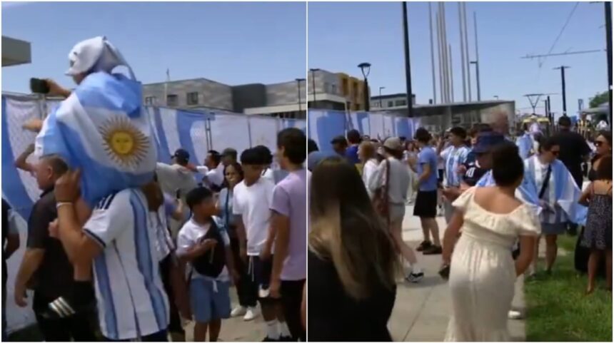 la-seleccion-argentina-ya-esta-en-estados-unidos:-asi-fue-el-emotivo-recibimiento-de-los-hinchas-en-el-hotel