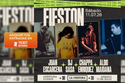 ticket-misiones-|-“fieston-previa-dia-del-amigo”:-la-aventura-prepara-una-noche-+30-con-djs-en-vivo