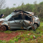 despisto-y-volco-un-automovil-sobre-la-ruta-provincial-2:-cuatro-personas-resultaron-lesionadas-en-el-soberbio
