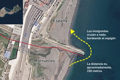 una-barrera-neumatica-de-500-metros-y-70-centimetros-de-profundidad:-como-es-la-trampa-con-boyas-de-pedro-sanchez-para-frenar-la-invasion-a-nado-desde-marruecos