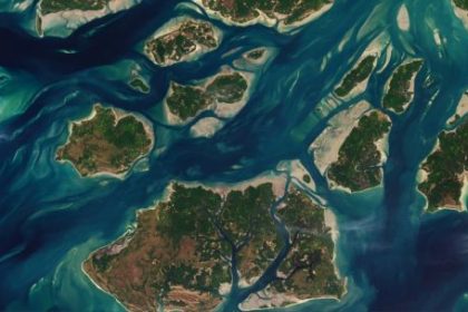 la-nasa-capto-la-impactante-dinamica-de-las-aguas-mareales-en-guinea-bissau