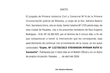 el-juzgado-de-primera-instancia-civil-y-comercial-no-8-cita-a-los-presuntos-herederos-de-raul-eugenio-rodriguez