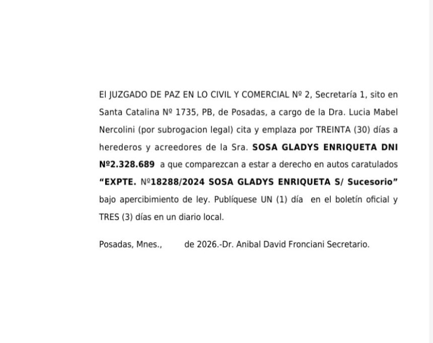 el-juzgado-de-paz-en-lo-civil-y-comercial-no-2-cita-y-emplaza-a-herederos-y-acreedores-de-la-sra.-sosa-gladys-enriqueta