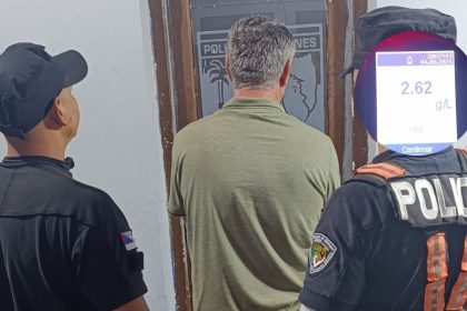 conducia-una-camioneta,-choco-contra-un-cerco-y-dio-2,62-g/l-de-alcohol-en-guarani