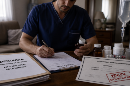 denuncian-a-un-enfermero-por-abandono-de-persona-y-ejercicio-ilegal-de-la-medicina:-aseguran-que-sigue-atendiendo,-recetando-y-cobrando-sin-matricula-habilitante