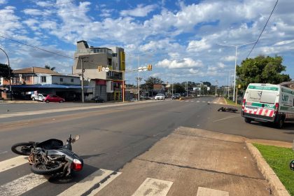 posadas-|-dos-motociclistas-resultaron-heridos-tras-un-choque-en-las-avenidas-quaranta-y-francisco-de-haro
